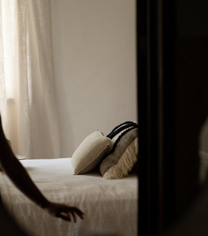 Natural light through curtains